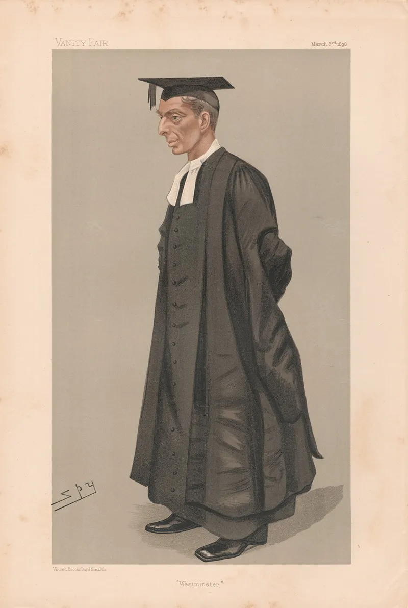 Clergy Westminster Rev William Gunion Rutherford Head Master Of Westminster School 3 March 1898 by Leslie Matthew Ward - Canvas Print