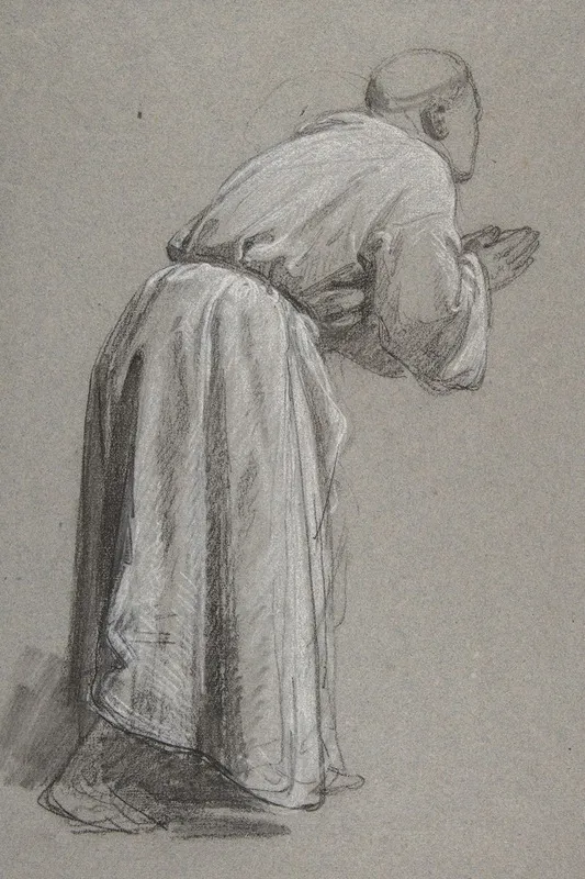 Cleric With Joined Hands 2 by Isidore Pils - Canvas Print