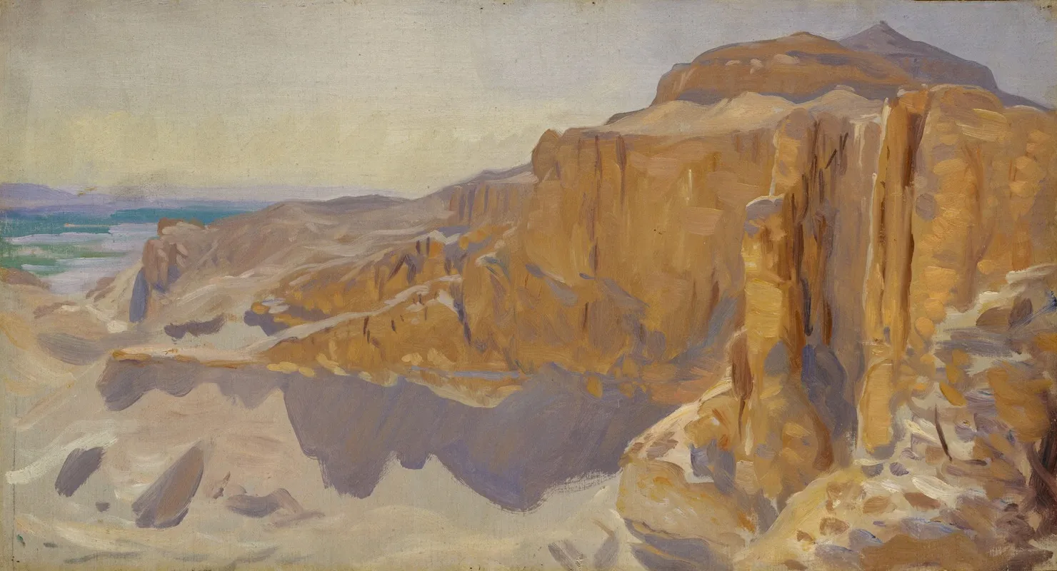Cliffs At Deir El Bahri Egypt