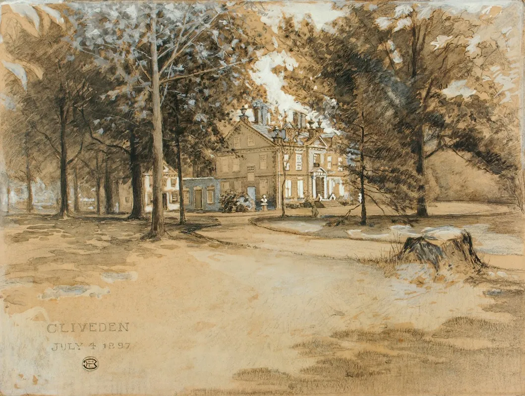 Cliveden by Ernest Peixotto - Canvas Print