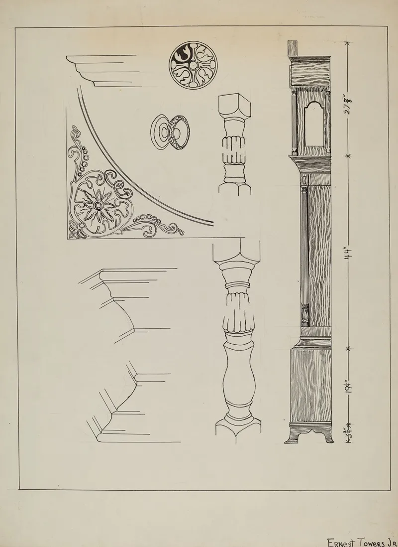 Clock 10 by Ernest A. Towers, Jr. - Canvas Print