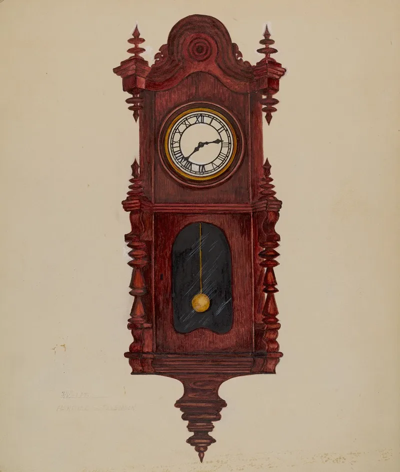 Clock 11 by Florence Stevenson - Canvas Print
