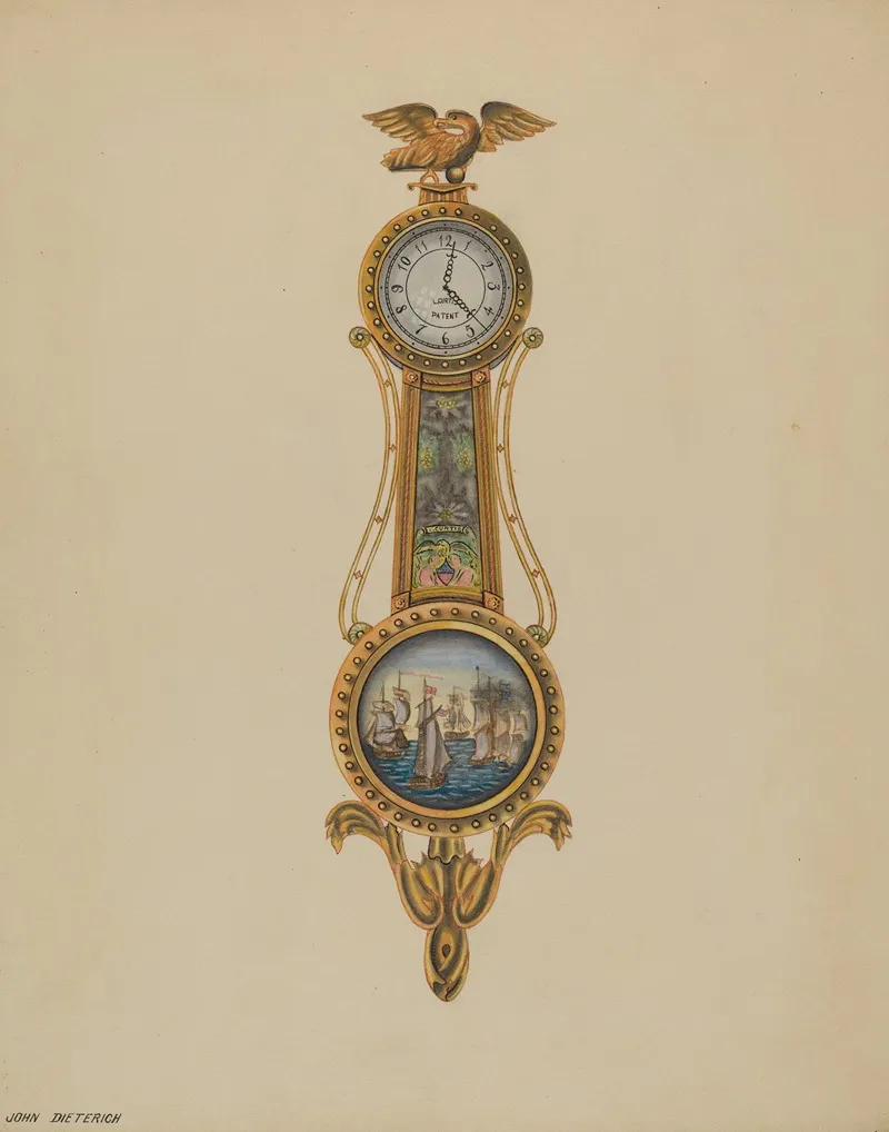 Clock 21 by John Dieterich - Canvas Print