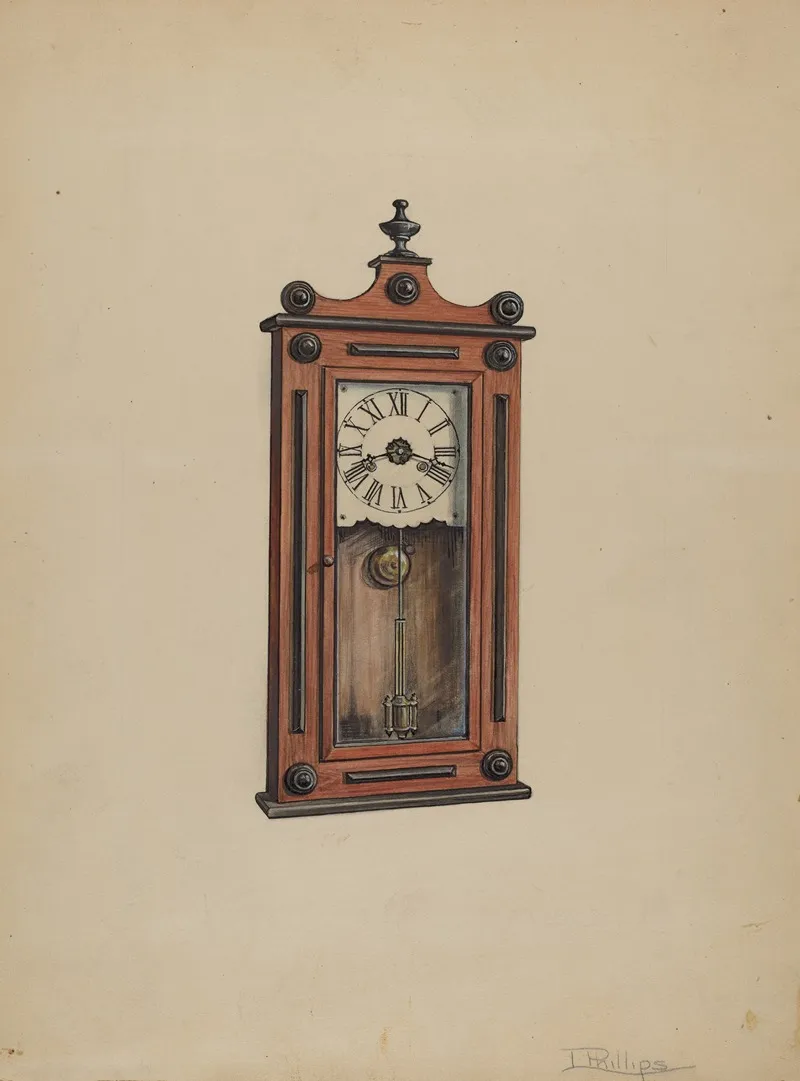 Clock 24 by Lawrence Phillips - Canvas Print