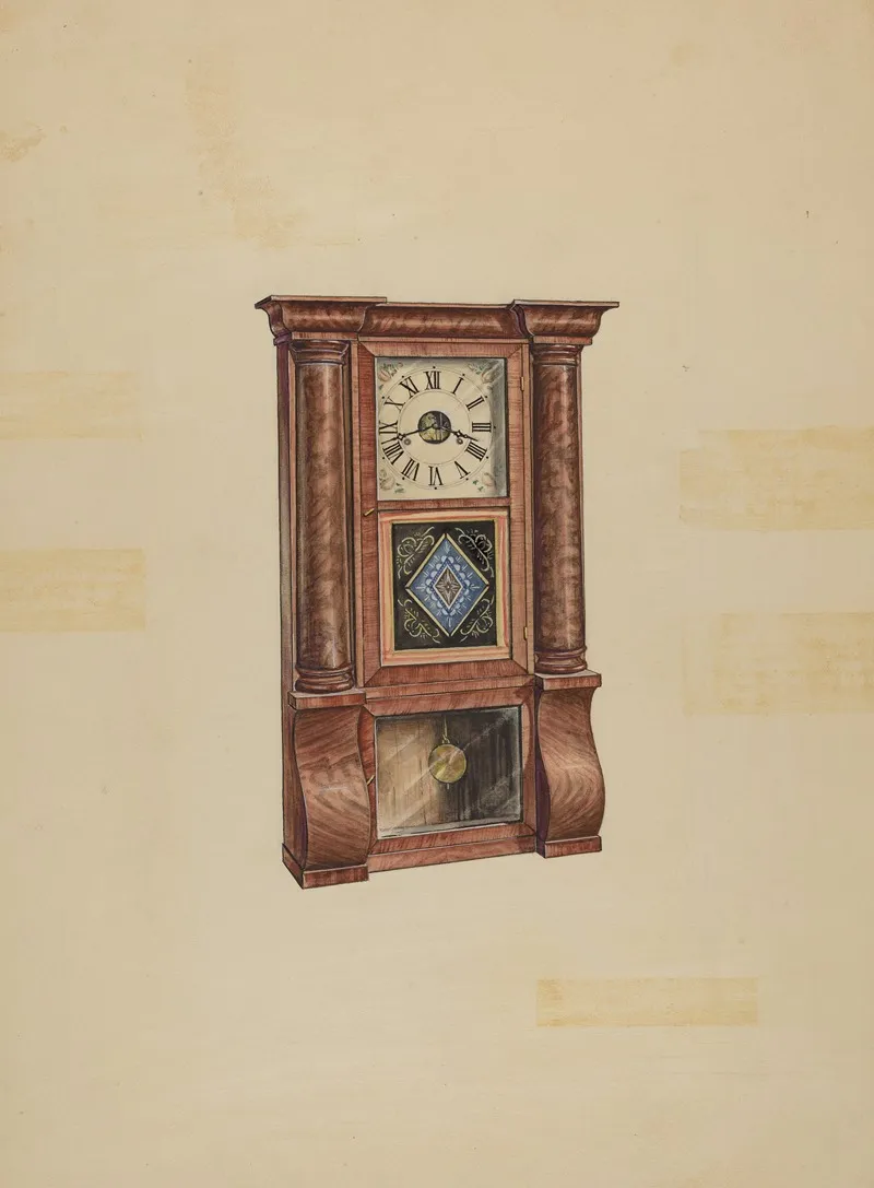 Clock 33 by Lawrence Phillips - Canvas Print
