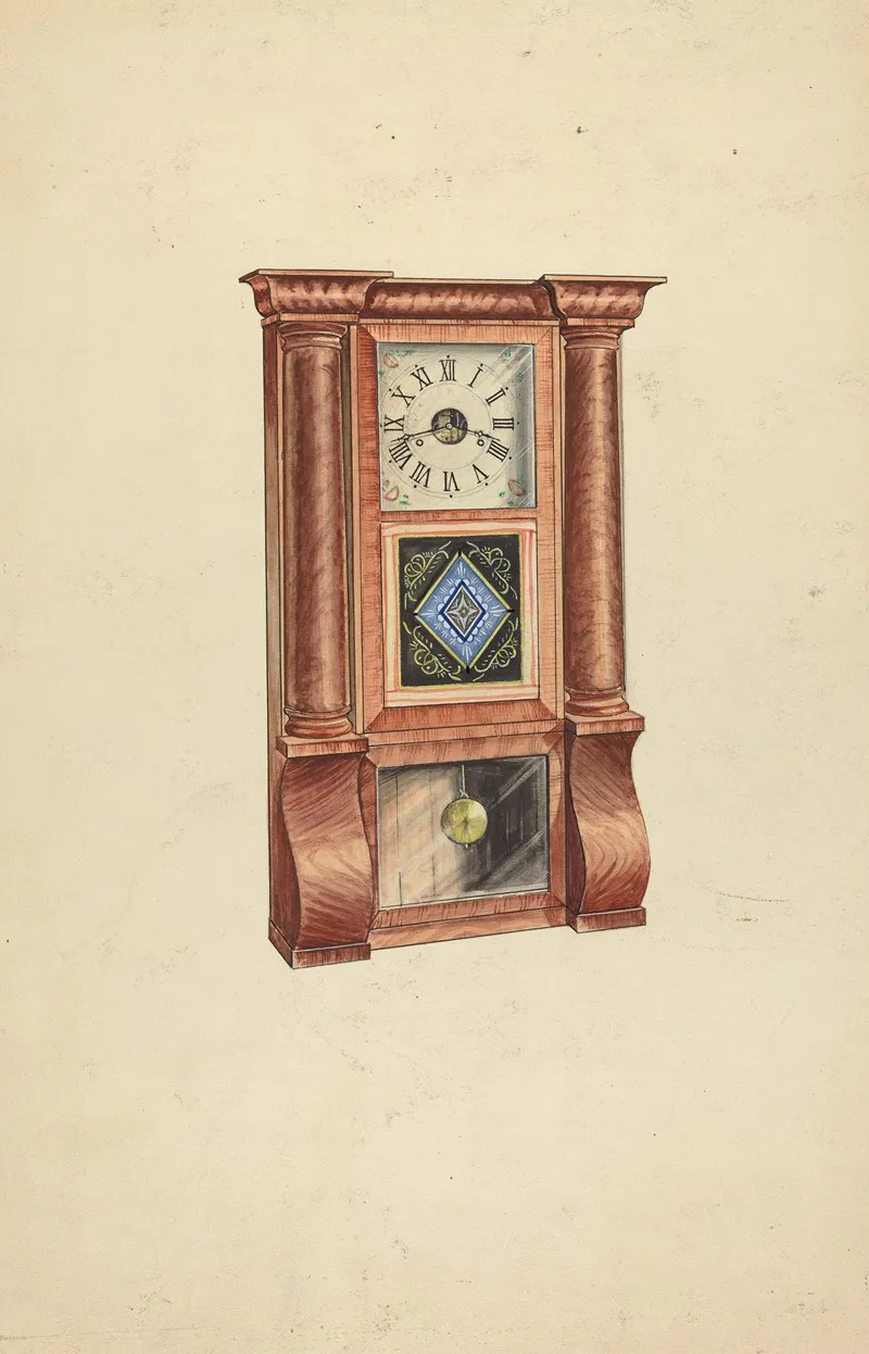 Clock 38 by Lawrence Phillips - Canvas Print