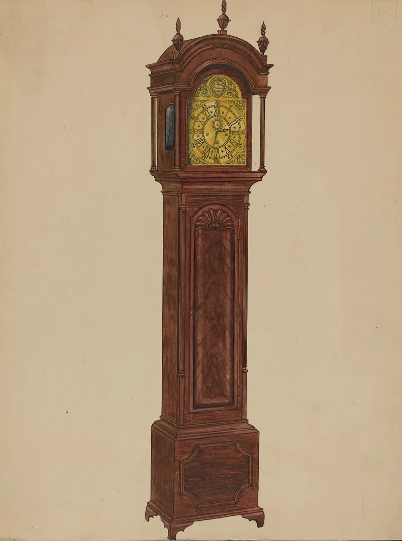 Clock Case by John Dieterich - Canvas Print