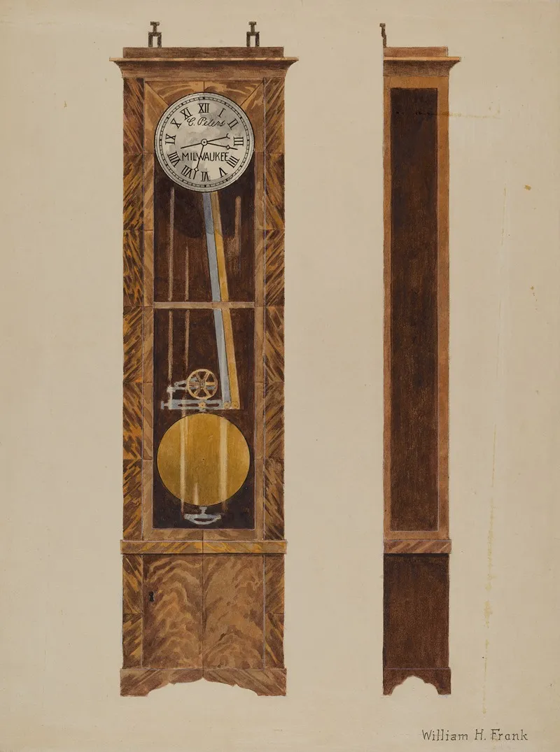 Clock Chronometer by William Frank - Canvas Print