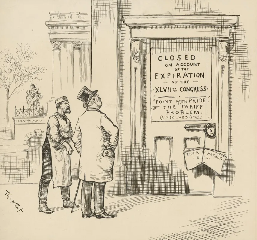 Closed On Account Of The Expiration Of The Xlviith Congress Point With Pride To The Tariff Problem Unsolved