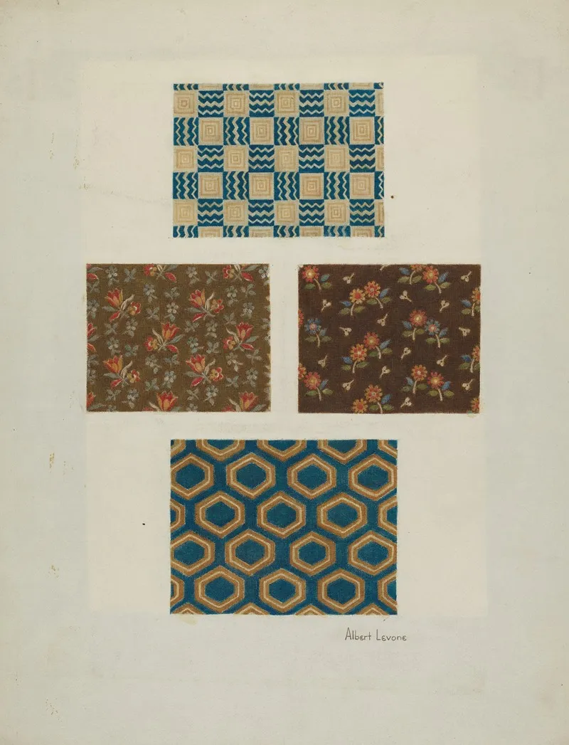 Cloth Samples by Albert Levone - Canvas Print