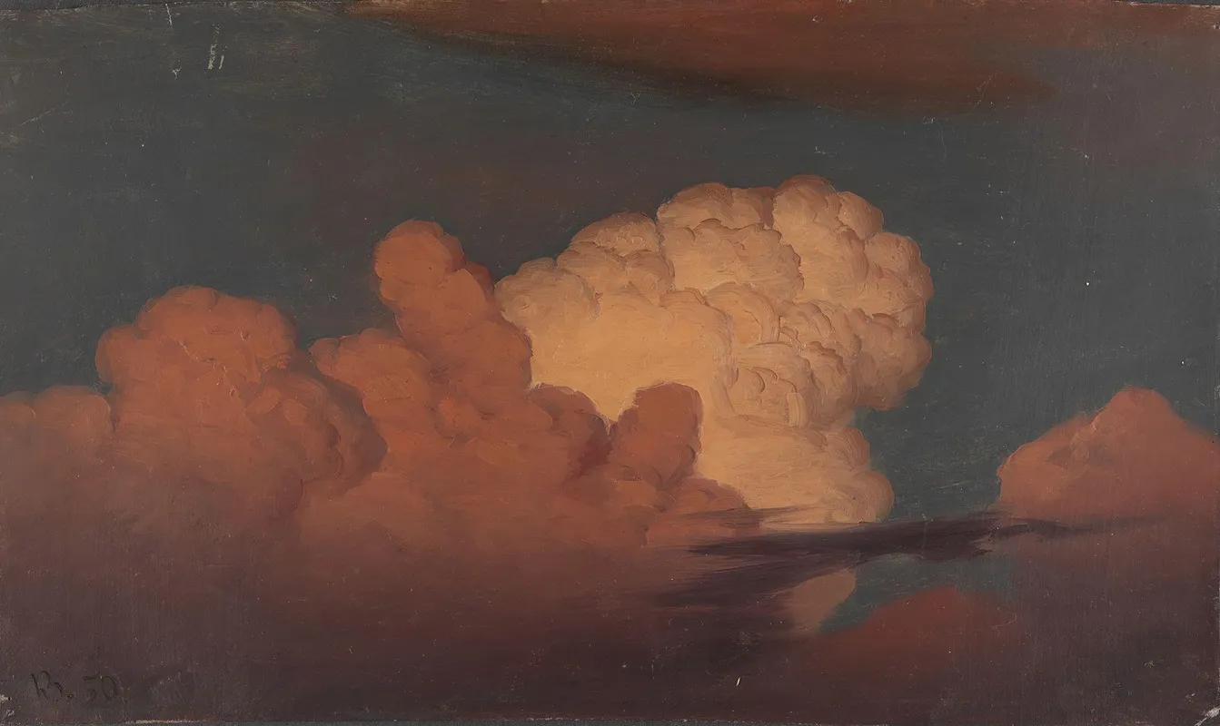 Cloud Study 19 by Knud Baade - Canvas Print