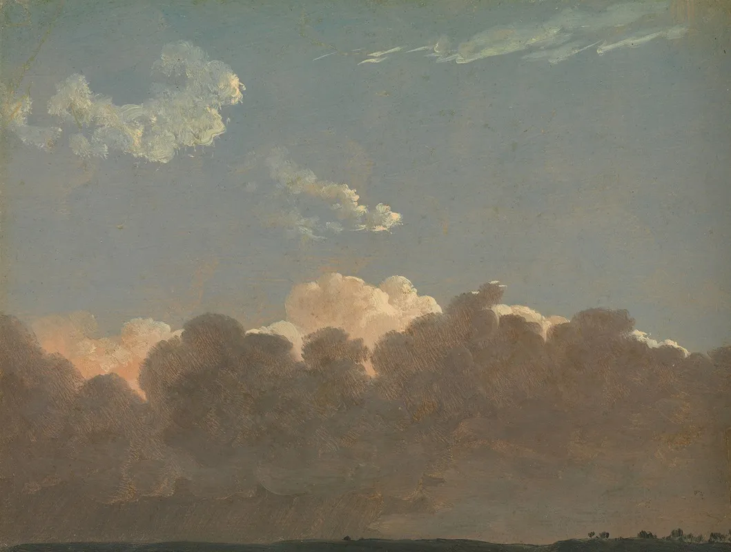 Cloud Study Distant Storm by Simon Denis - Canvas Print