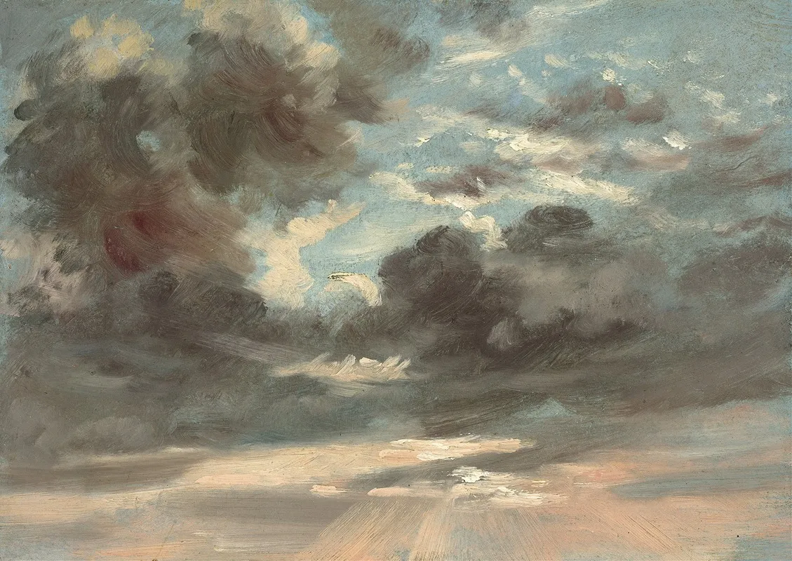 Cloud Study Stormy Sunset by John Constable - Canvas Print