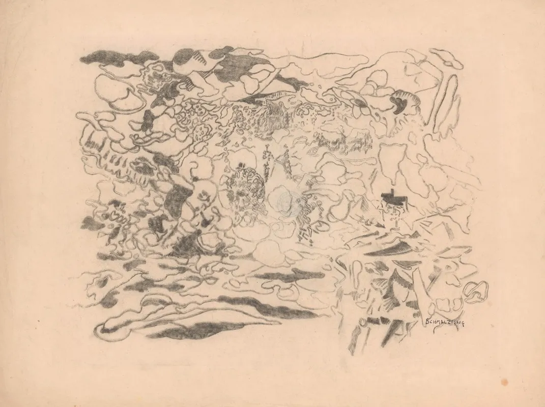 Clouds And Corals by Jules Schmalzigaug - Canvas Print