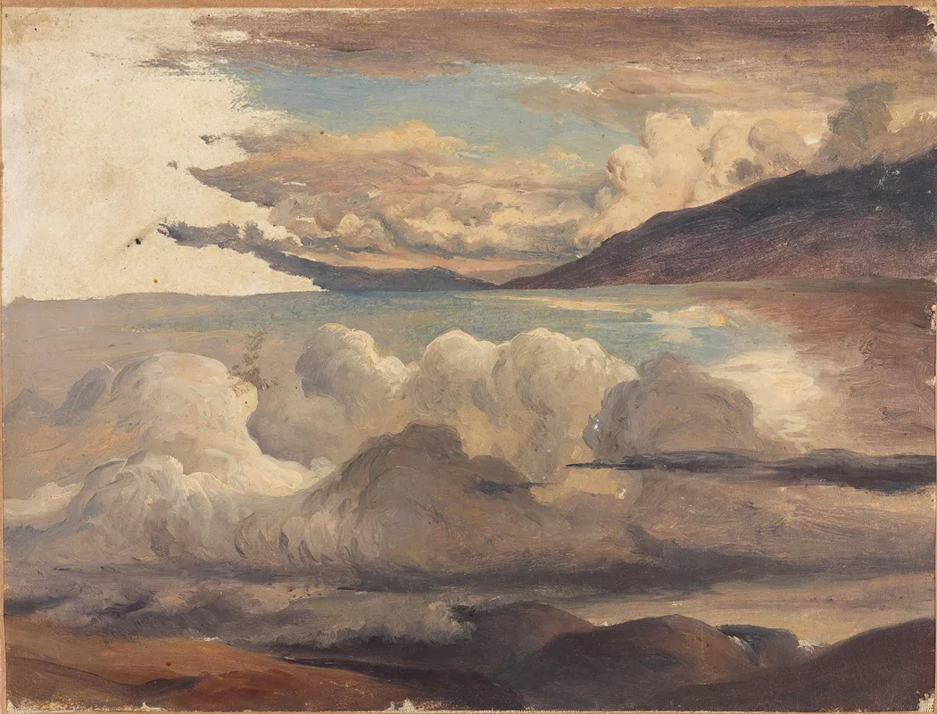 Clouds Over The Fjord by Thomas Fearnley - Canvas Print