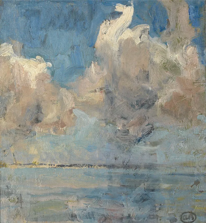 Clouds Over The Sea 2 by Albert Baertsoen - Canvas Print