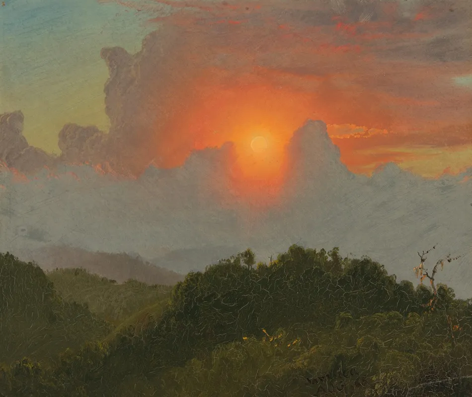 Cloudy Skies by Frederic Edwin Church - Canvas Print