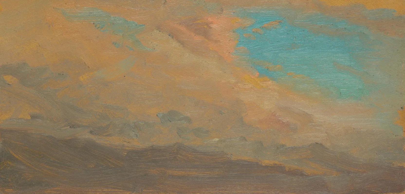 Cloudy Sky Over Mountains