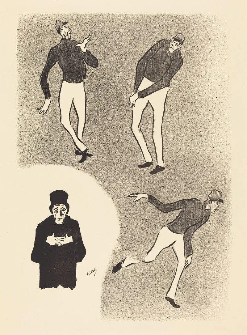 Clowns by Henri-Gabriel Ibels - Canvas Print