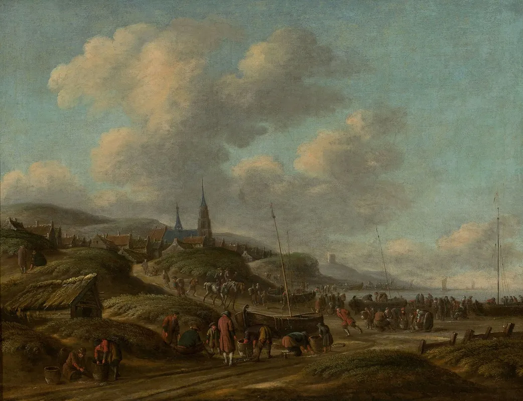 Coast In Scheveningen by Thomas Heeremans - Canvas Print