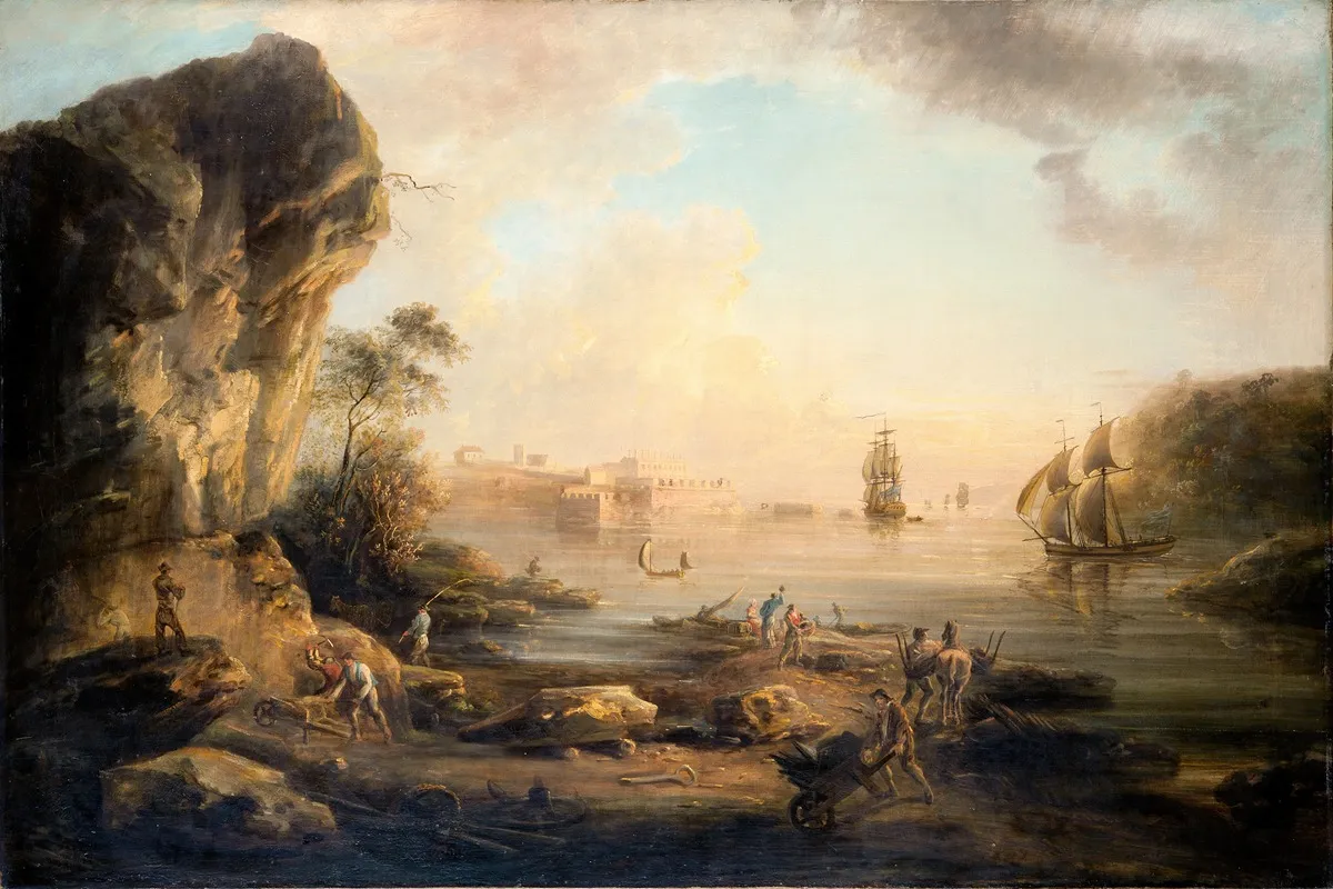 Coast Landscape by Elias Martin - Canvas Print