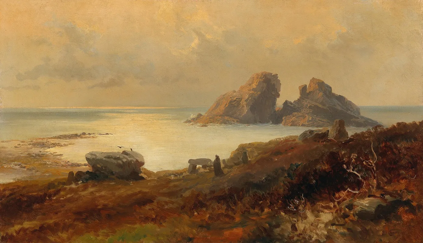 Coastal Landscape 3 by Edward Theodore Compton - Canvas Print