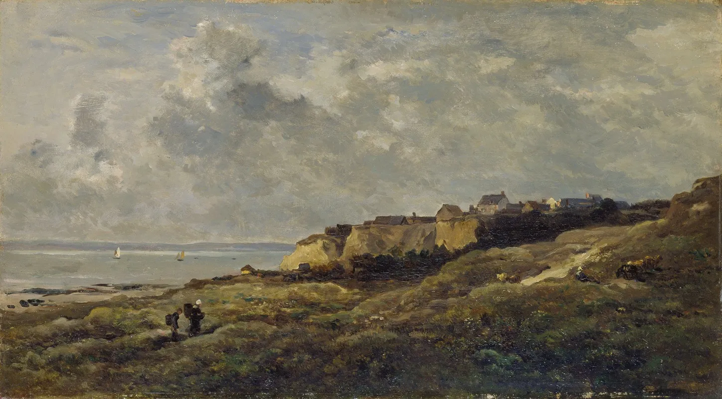 Coastal Landscape In Normandy Villerville Sur Mer