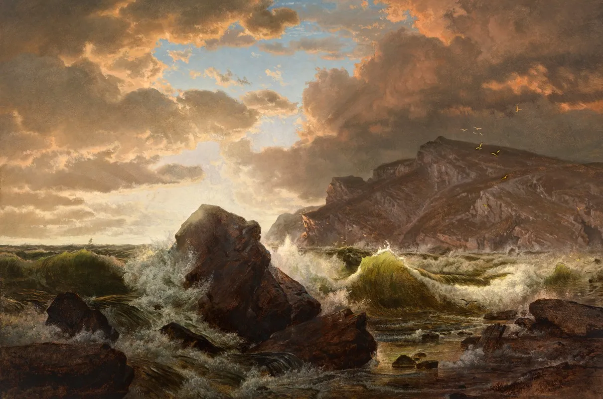 Coastal Scene 11 by William Trost Richards - Canvas Print