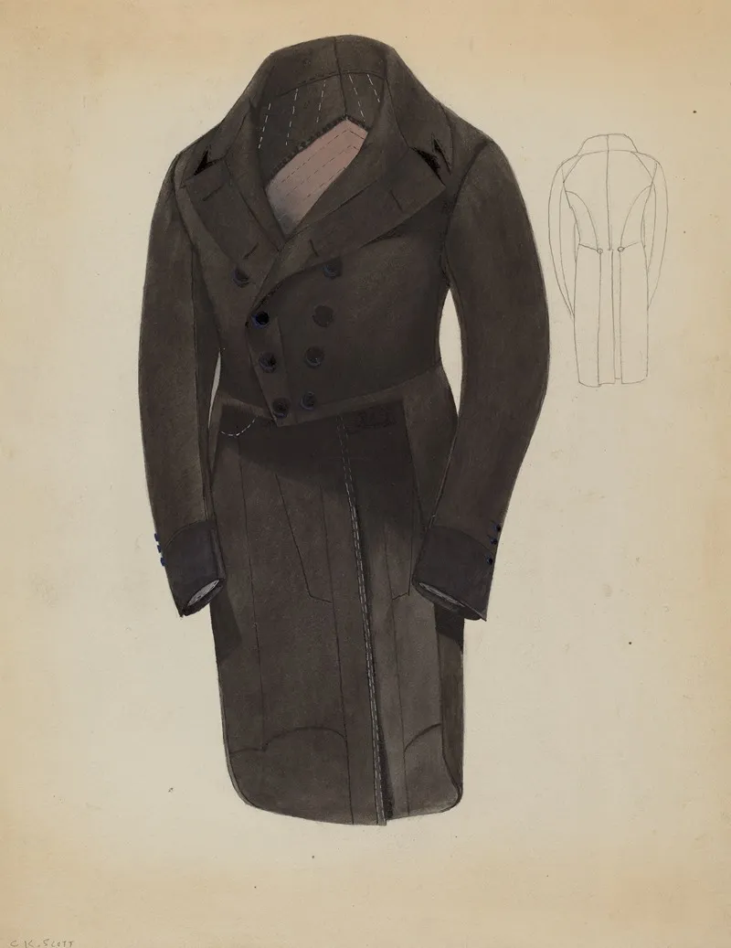 Coat by Creighton Kay-Scott - Canvas Print