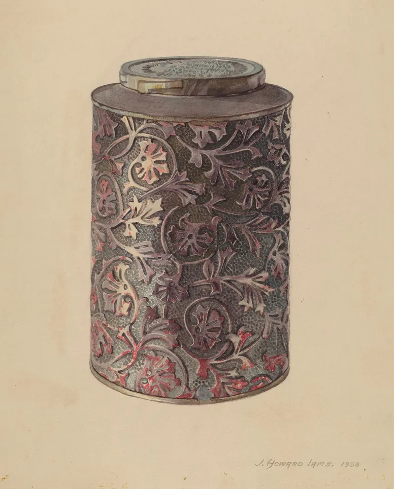 Coffee Can by J. Howard Iams - Canvas Print
