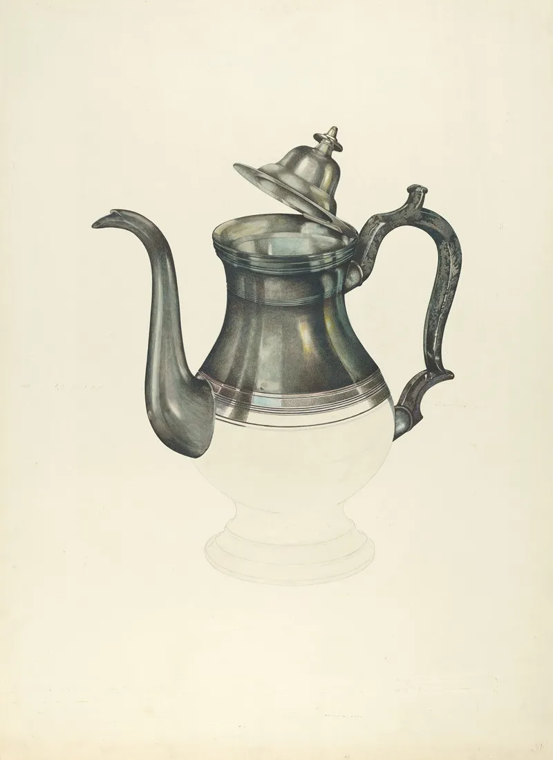 Coffee Pot 4 by John Thorsen - Canvas Print