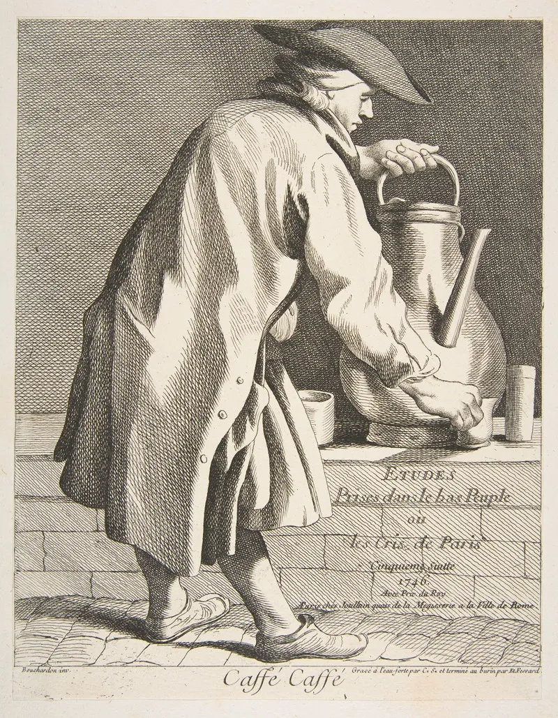 Coffee Vendor by Edmé Bouchardon - Canvas Print