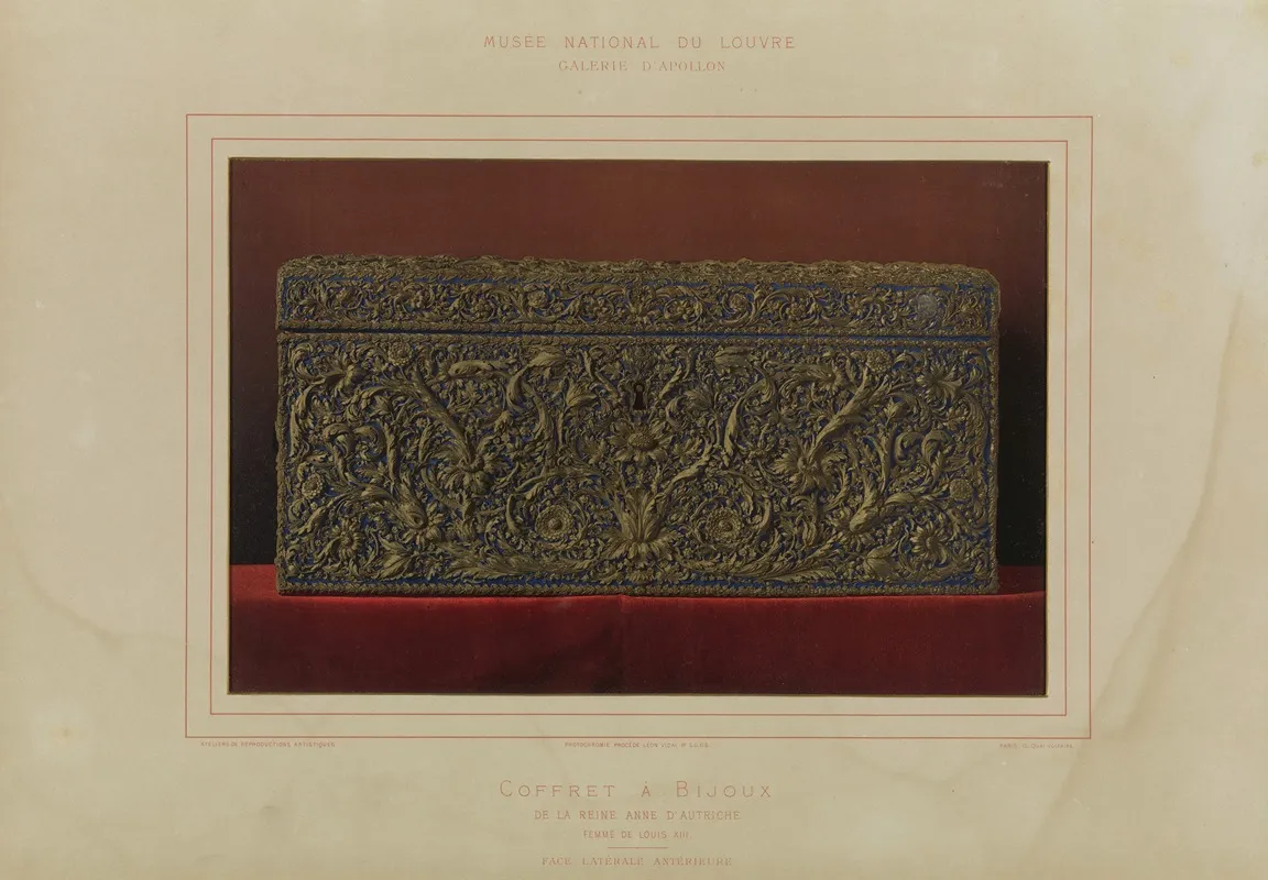 Coffret A Bijoux De La Reine Anne Dautriche Femme De Louis Xiii 3 by Léon Vidal - Canvas Print