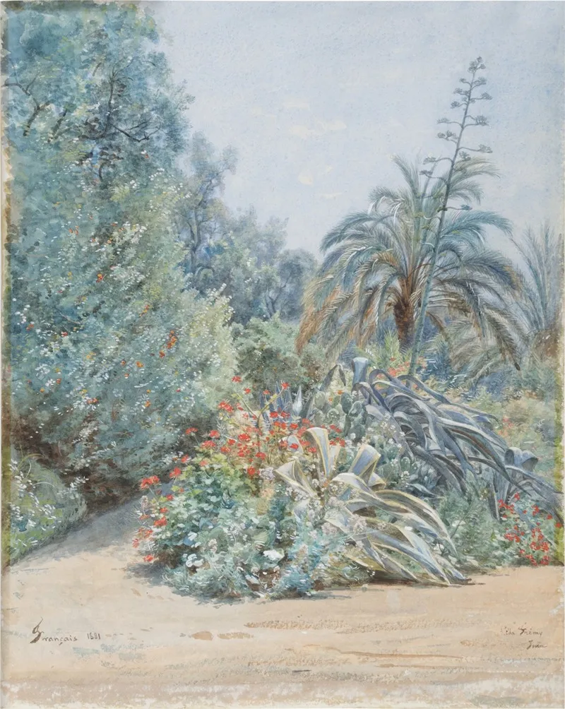 Coin De Jardin Villa Fremy by Francois-Louis Français - Canvas Print