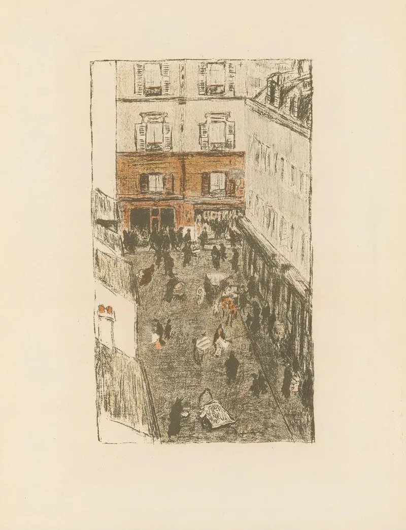 Coin De Rue Vue Den Haut