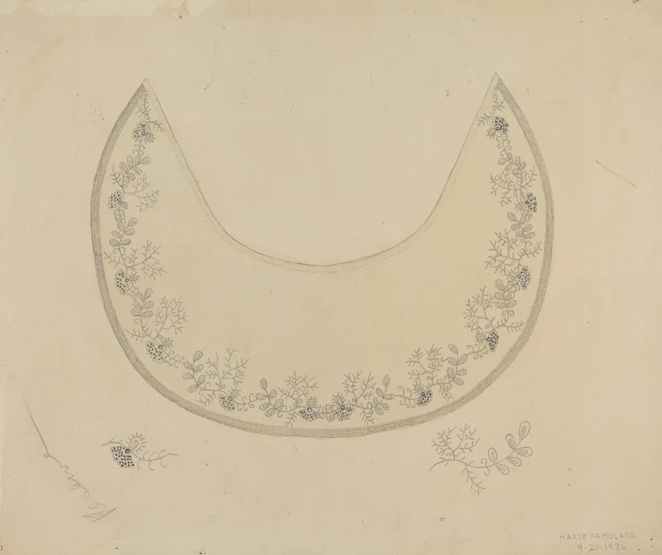 Collar 6 by Marie Famularo - Canvas Print