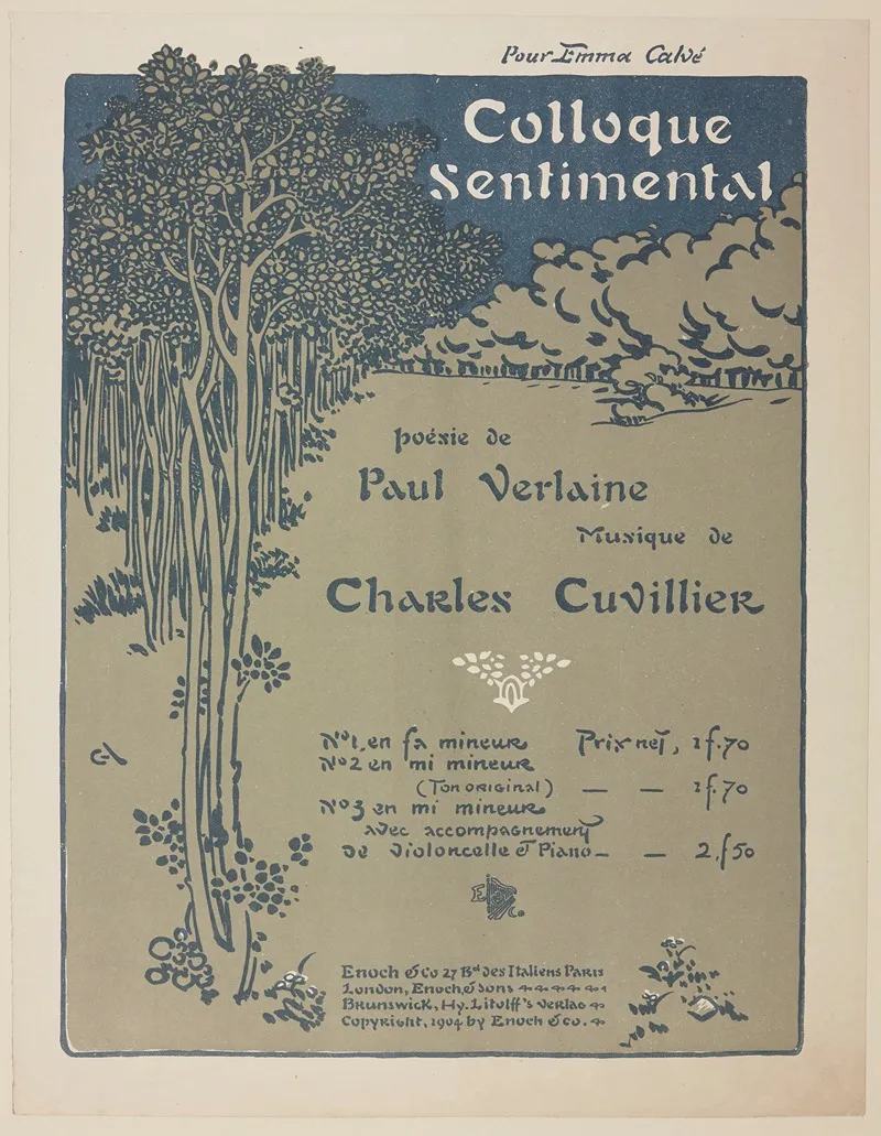 Colloque Sentimental by George Auriol - Canvas Print