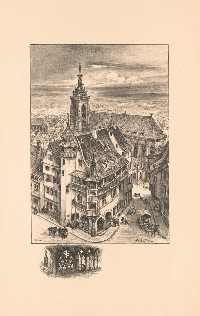 Colmar by Albert Robida - Canvas Print