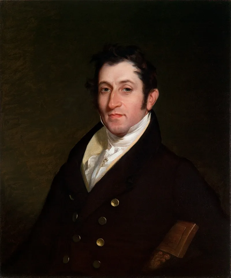 Colonel Mendes Cohen by Rembrandt Peale - Canvas Print