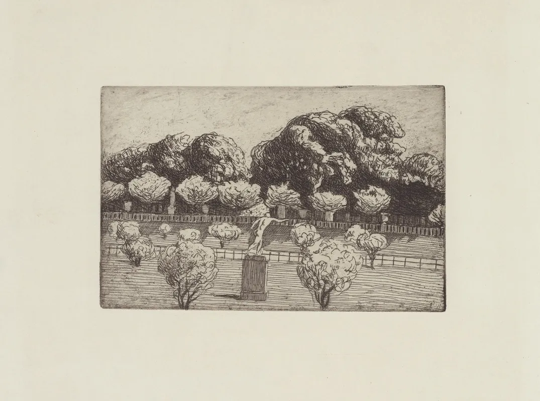 Colonnade Du Luxembourg by Félix Vallotton - Canvas Print