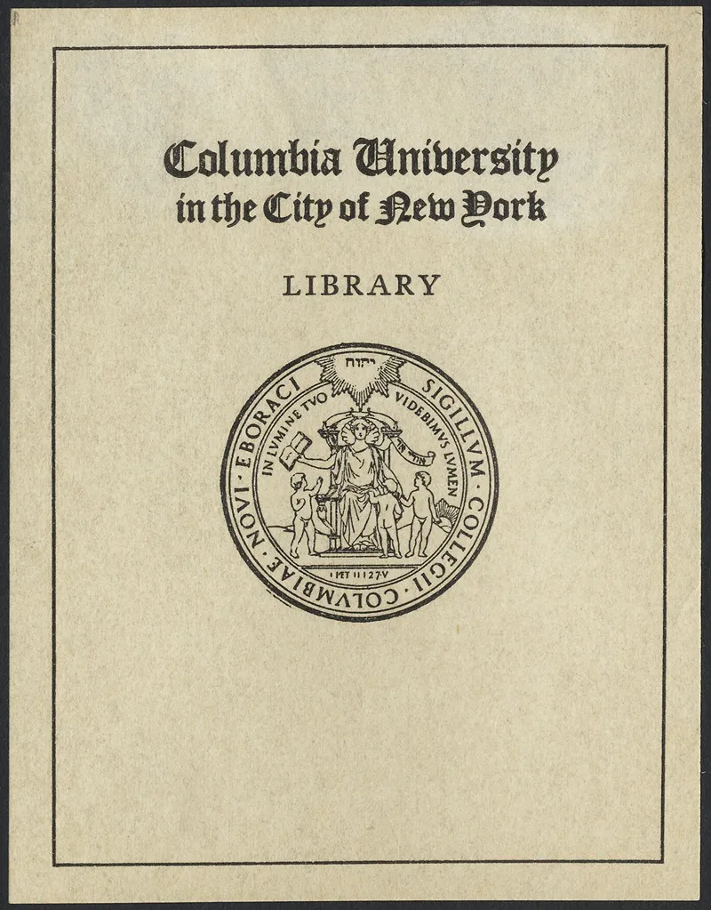 Columbia University Library 2