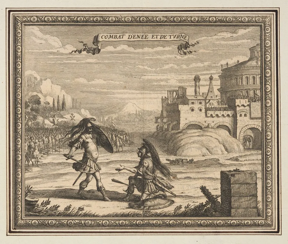 Combat Of Aeneas And Turnus