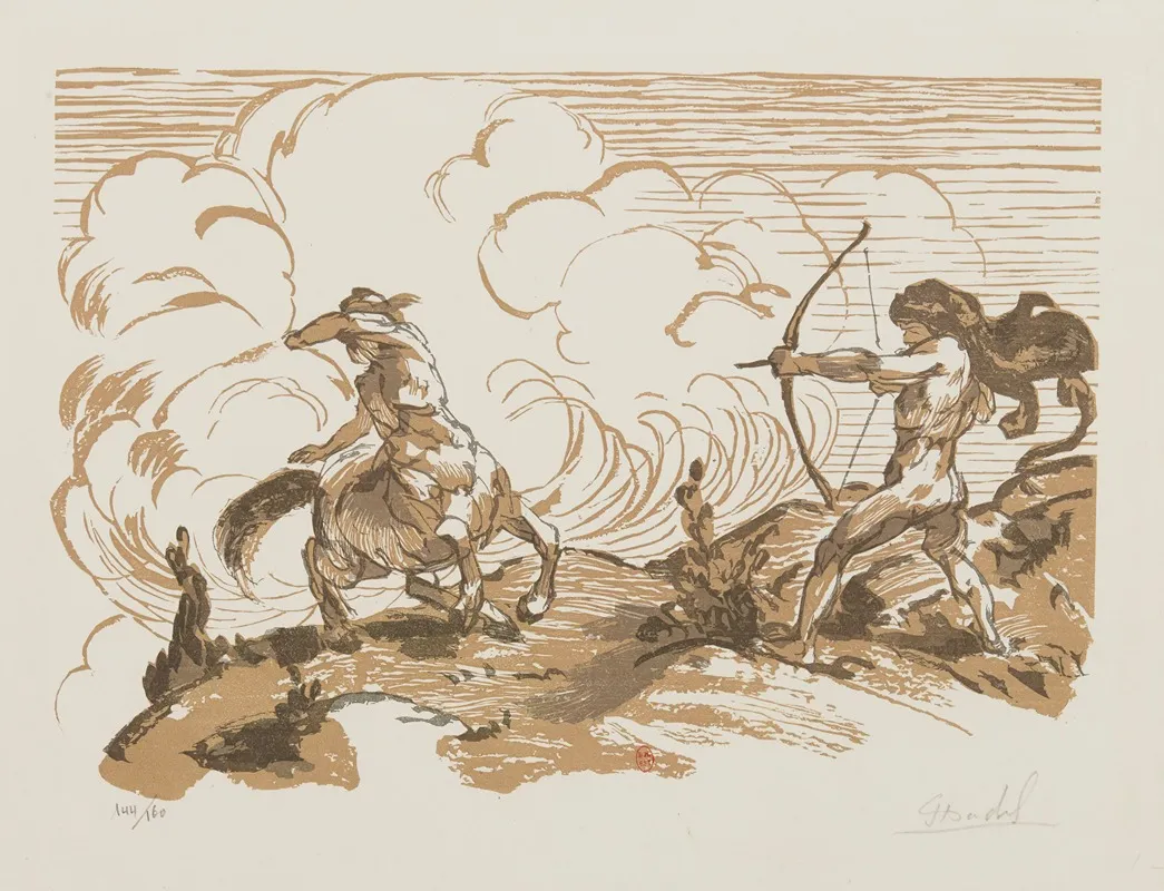 Combat by Jules Chadel - Canvas Print