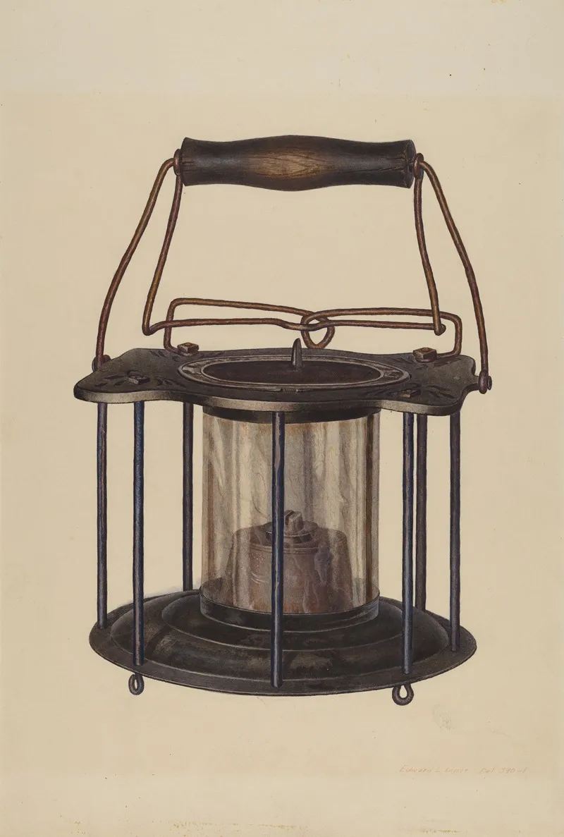 Combination Lantern Stove by Edward L. Loper - Canvas Print