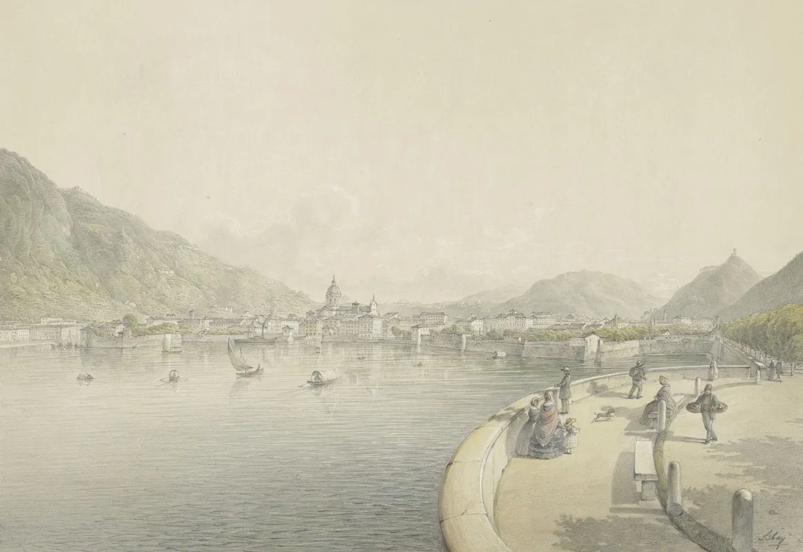 Como by Karoly Lajos Libay - Canvas Print