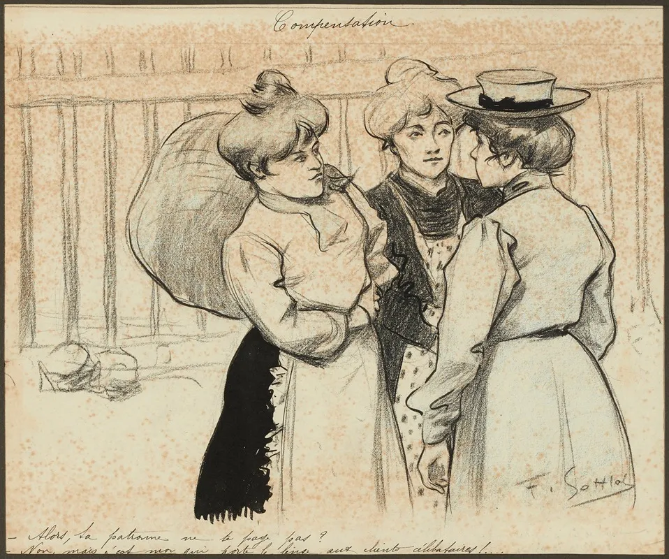 Compensation by Fernand Louis Gottlob - Canvas Print