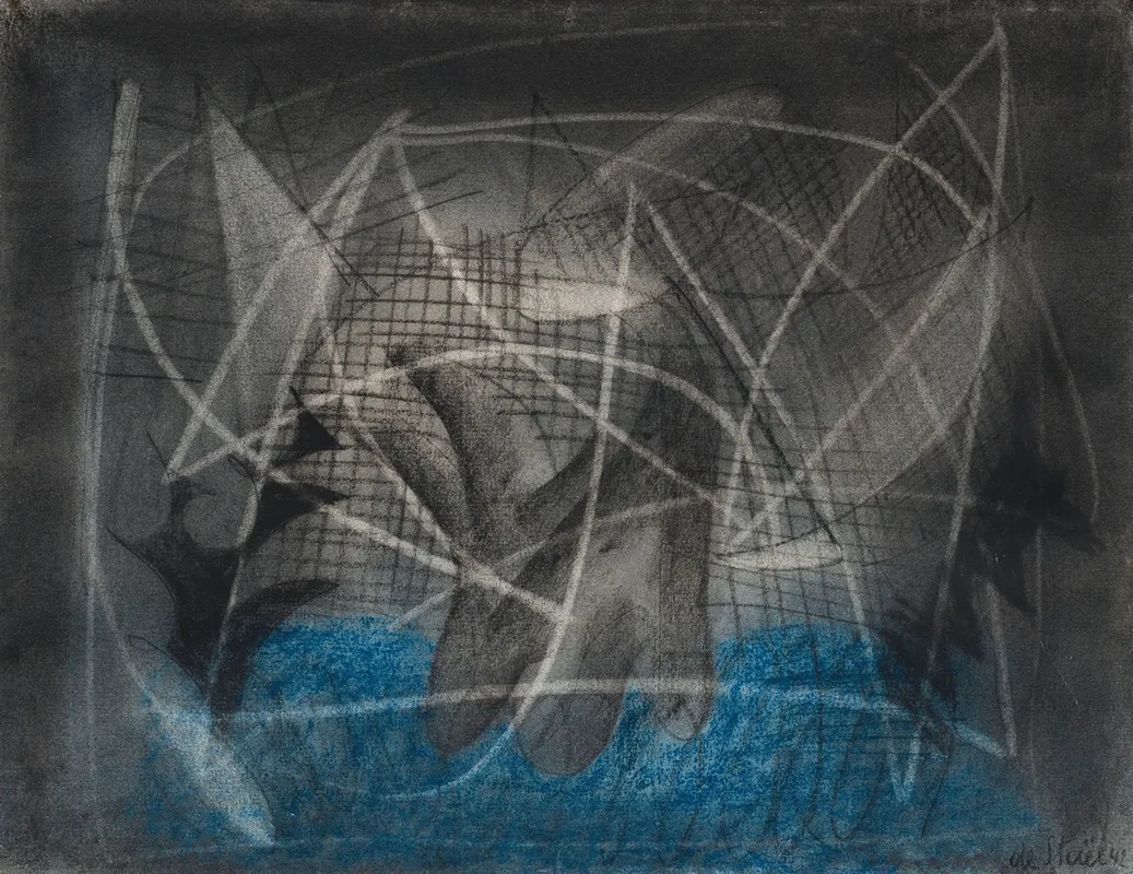 Composition 61 by Nicolas De Staël - Canvas Print