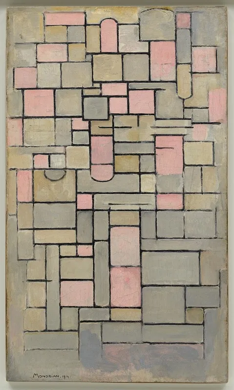 Composition 8 2 by Piet Mondrian - Canvas Print