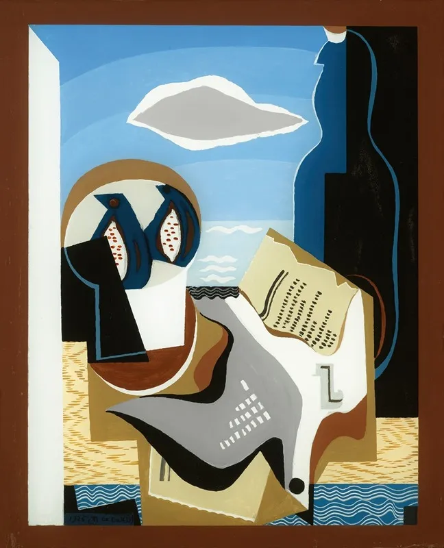 Composition A Loiseau by Louis Marcoussis - Canvas Print
