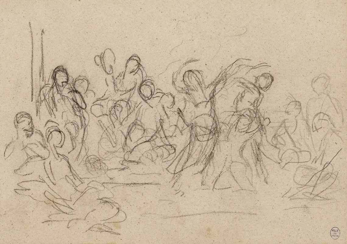 Composition Avec De Nombreux Personnages